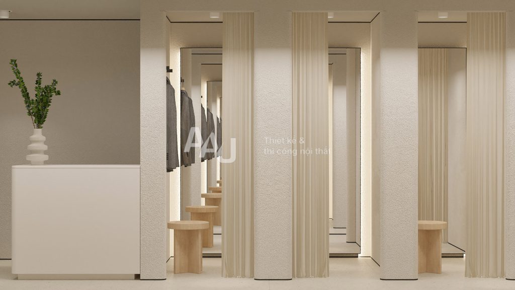 Thiết kế shop thời trang nam hiện đại Mr. Simple