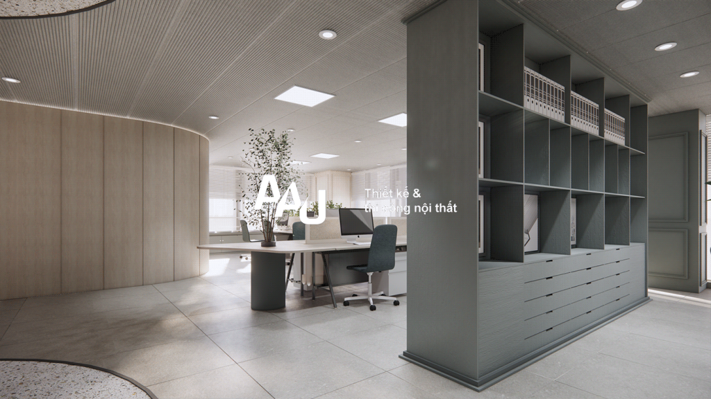 thiết kế văn phòng hiện đại