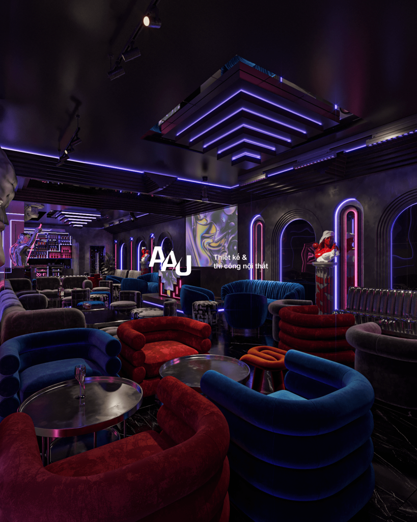 Thiết kế quán bar hiện đại F82 Lounge
