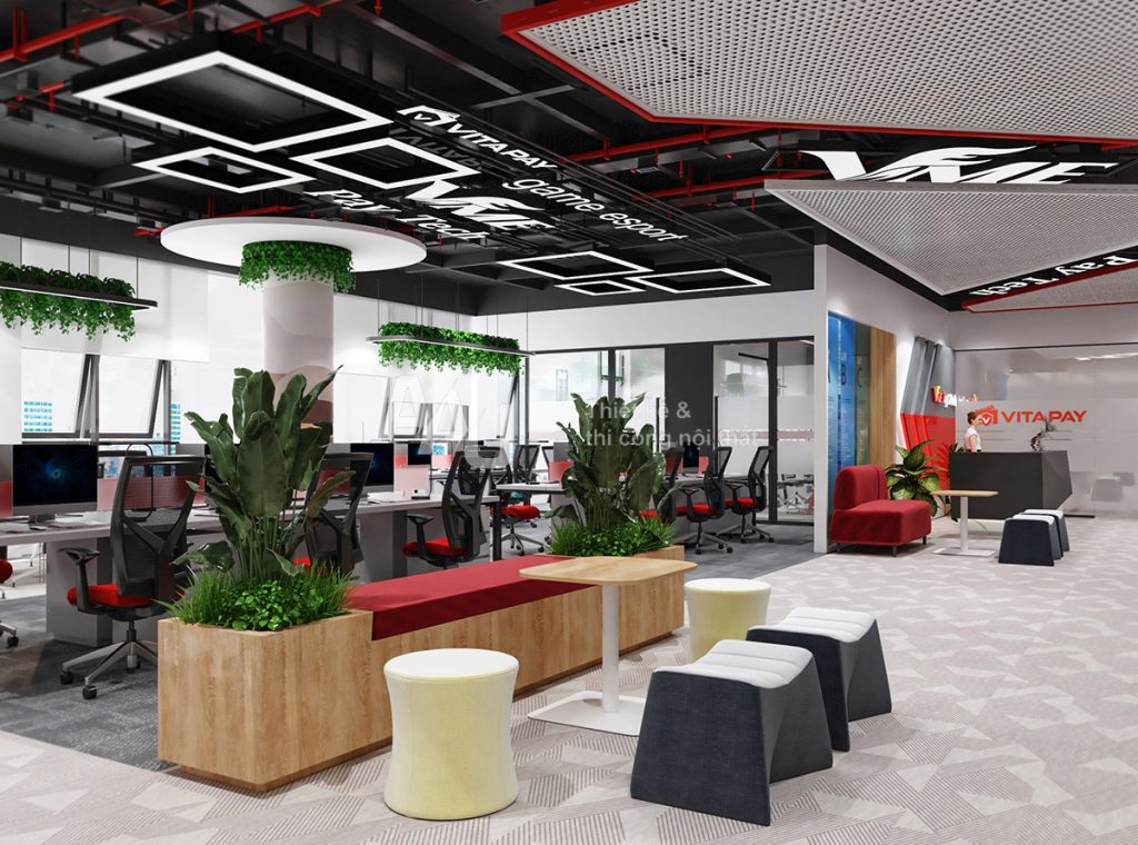 Thiết kế phòng làm việc hiện đại - Paytech Office