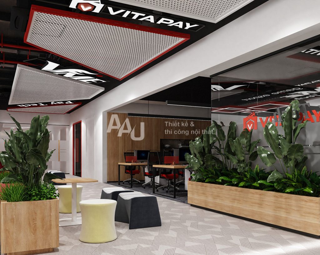 Thiết kế phòng làm việc hiện đại - Paytech Office