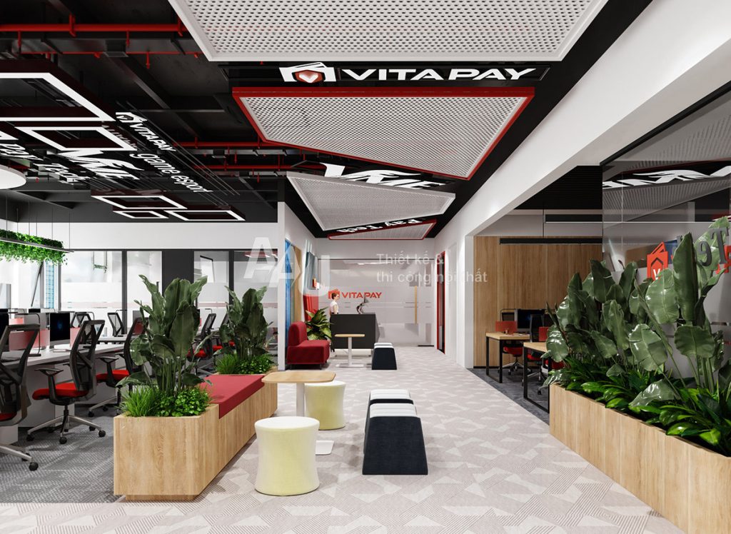 Thiết kế phòng làm việc hiện đại - Paytech Office