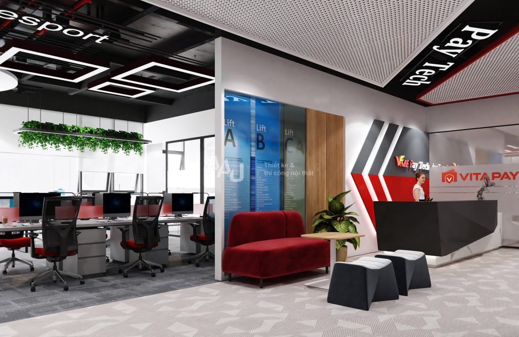 Thiết kế phòng làm việc hiện đại - Paytech Office