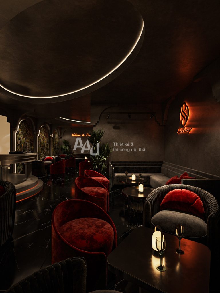 thiết kế quán cafe bar