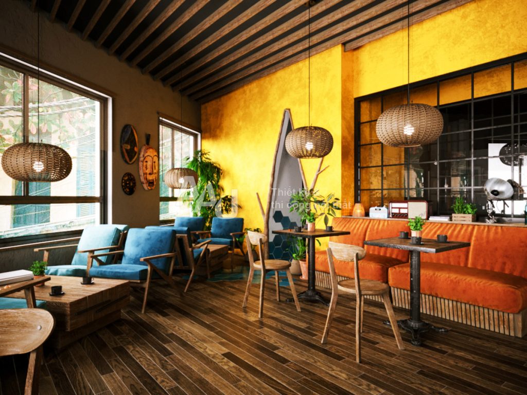 Thiết kế quán cafe phong cách nhiệt đới HabaKuk