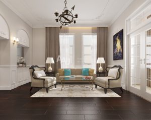 Mẫu Thiết kế nội thất chung cư cao cấp - Penhouse Chung Cư The Manor Mễ Trì