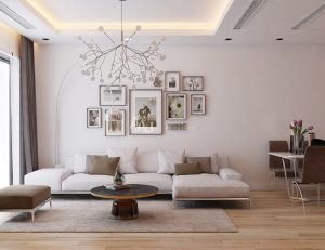 Thiết kế nội thất nhà chung cư Gold Silk 3 phòng ngủ đẹp, hiện đại