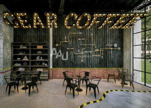 Thiết kế quán cà phê ấn tượng Gear Coffee