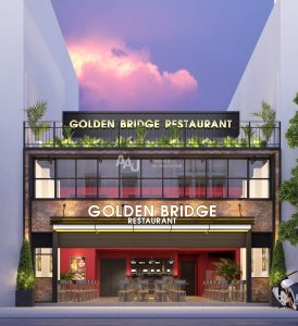 Bản thiết kế nhà hàng hiện đại - Cầu Vàng Restaurant
