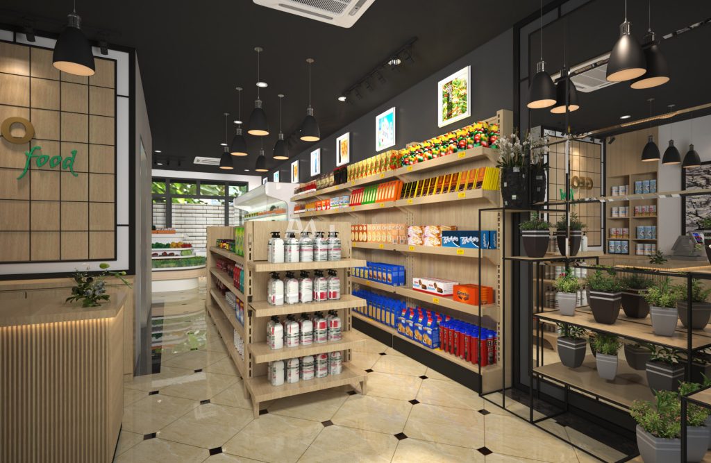 Thiết kế cửa hàng rau củ quả hiện đại GEO Food