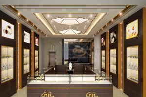 cách trưng bày tủ kệ nữ trang đẹp