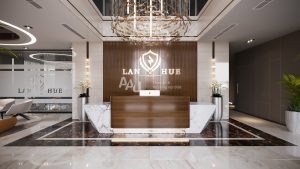 Thiết kế văn phòng công ty Lân hiện đại, ấn tượng