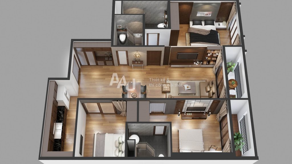 thiết kế nội thất căn hộ