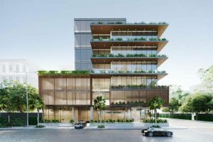 thiết kế mặt tiền văn phòng