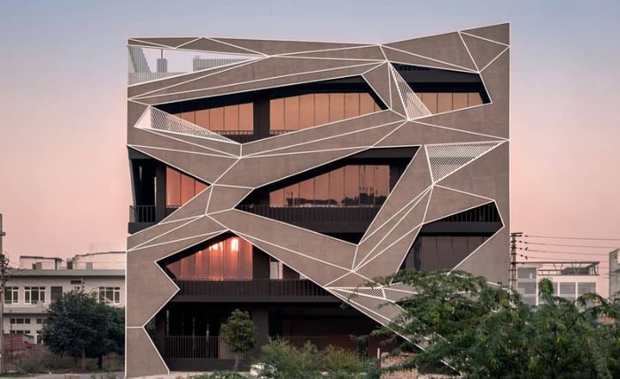 thiết kế mặt tiền văn phòng 