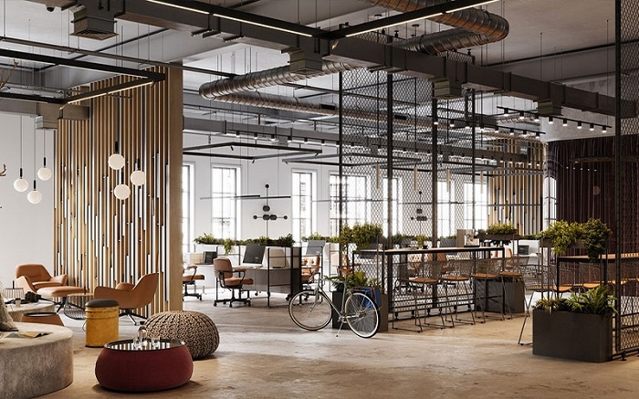 thiết kế văn phòng 200m2