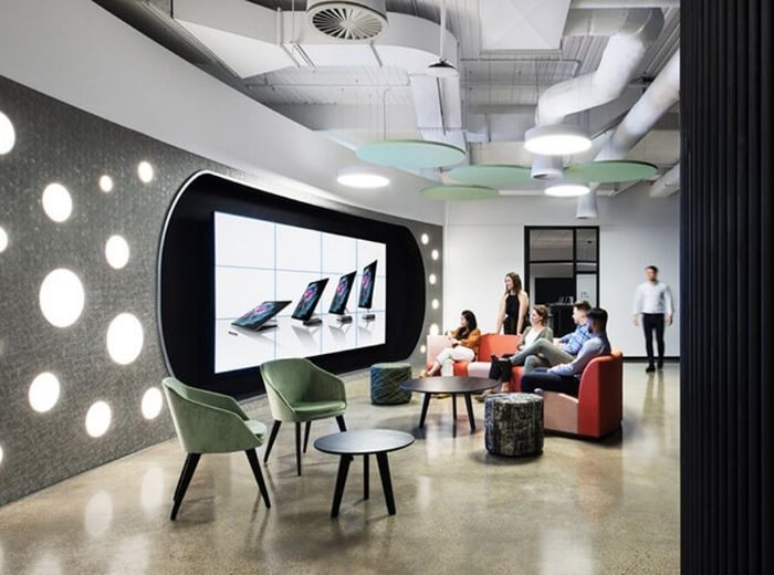 thiết kế văn phòng công nghệ 