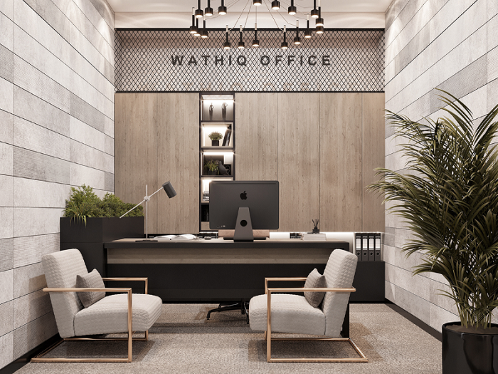 thiết kế văn phòng 80m2 