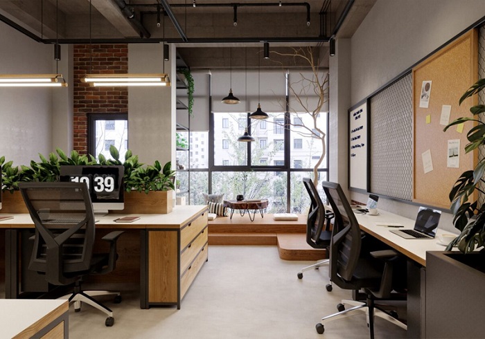 thiết kế văn phòng công ty nhỏ đẹp