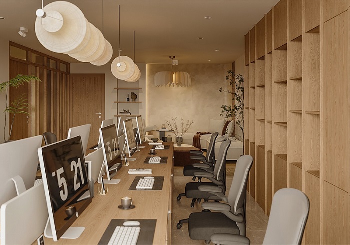 thiết kế văn phòng công ty nhỏ đẹp