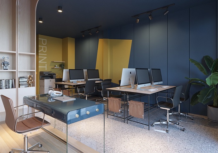 thiết kế văn phòng công ty nhỏ đẹp