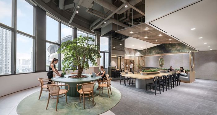 Thiết kế văn phòng mở sáng tạo