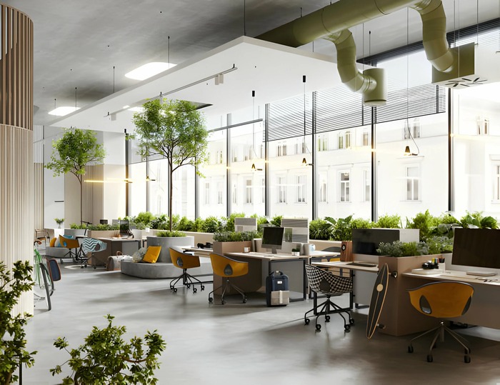 thiết kế văn phòng 90m2 