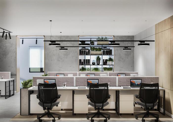 thiết kế văn phòng bất động sản