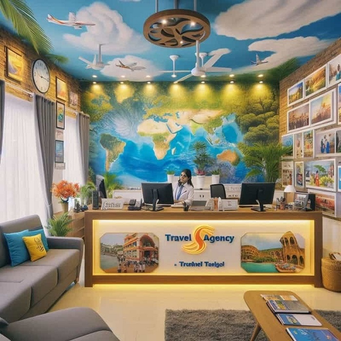 thiết kế văn phòng du lịch