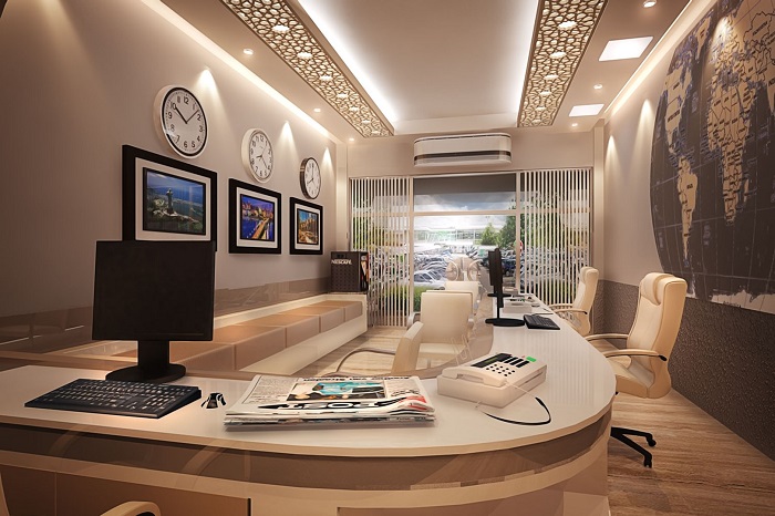 thiết kế văn phòng du lịch