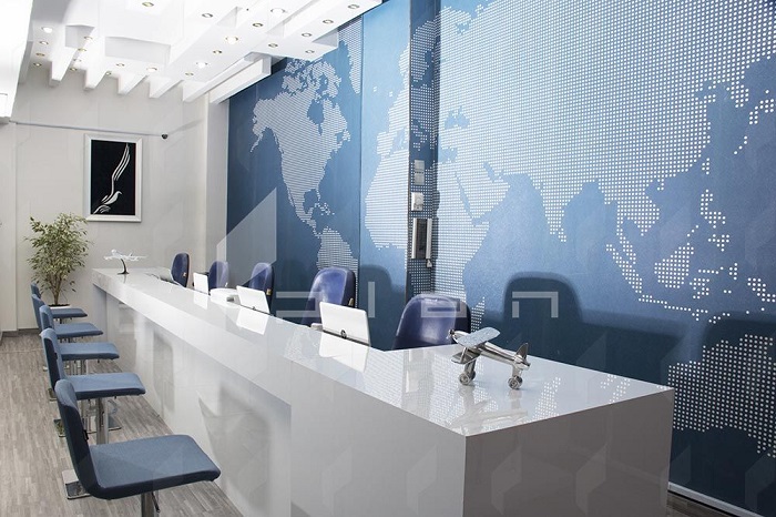 thiết kế văn phòng du lịch