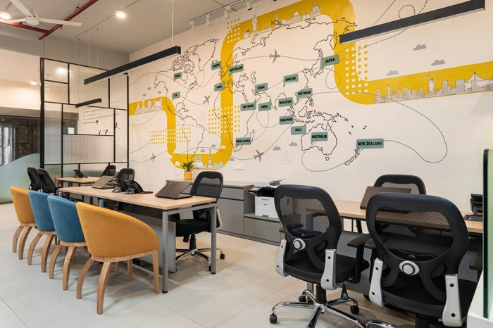 thiết kế văn phòng du lịch