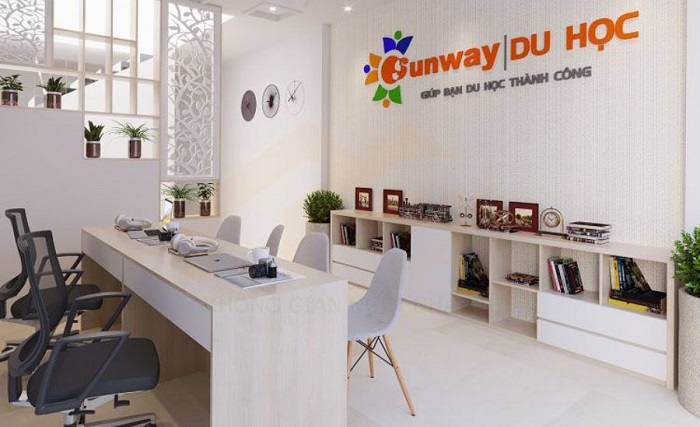 thiết kế văn phòng tư vấn du học 